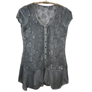 Monoreno Gray Lace Dress Size Medium